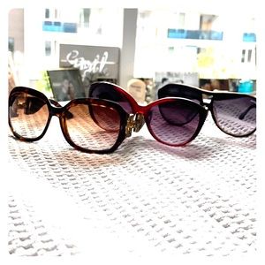 Three pairs of designer sunglasses